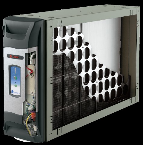 A cutaway image of a Trane Clean Effects Air Purifier