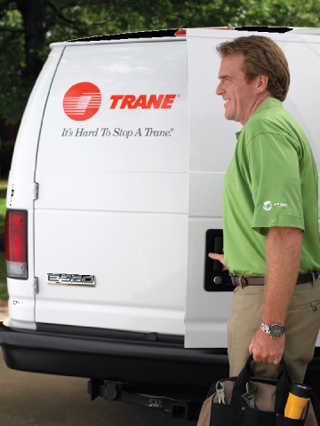 A Technician arrives at a Little Elm Home to fix the AC